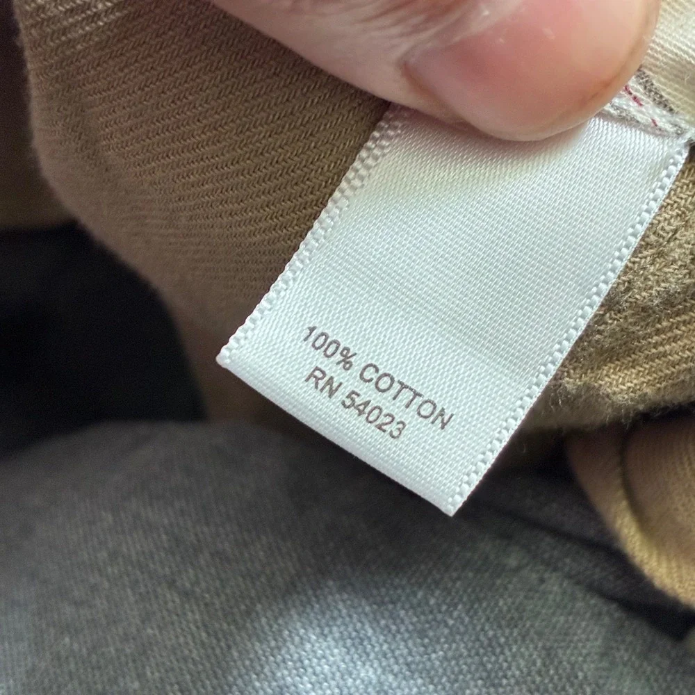 Banana‎ Republic Straight Fit Pants Mens 36x34 Gray Cotton Chinos